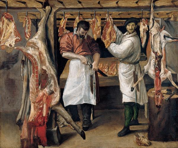 Annibale Carracci The Butchers Shop oil painting picture
